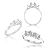 ITI NYC Round Lucida 4 Prong with Side Stones
