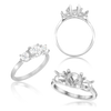ITI NYC Round Lucida 4 Prong with Side Stones