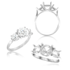 ITI NYC Round Lucida 4 Prong with Side Stones