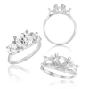 ITI NYC Round Lucida 4 Prong with Side Stones
