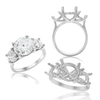 ITI NYC Round Lucida 4 Prong with Side Stones