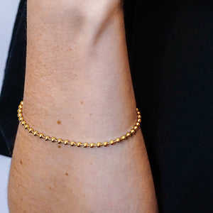 Broadway Bead Bracelet in 14K Yellow Gold