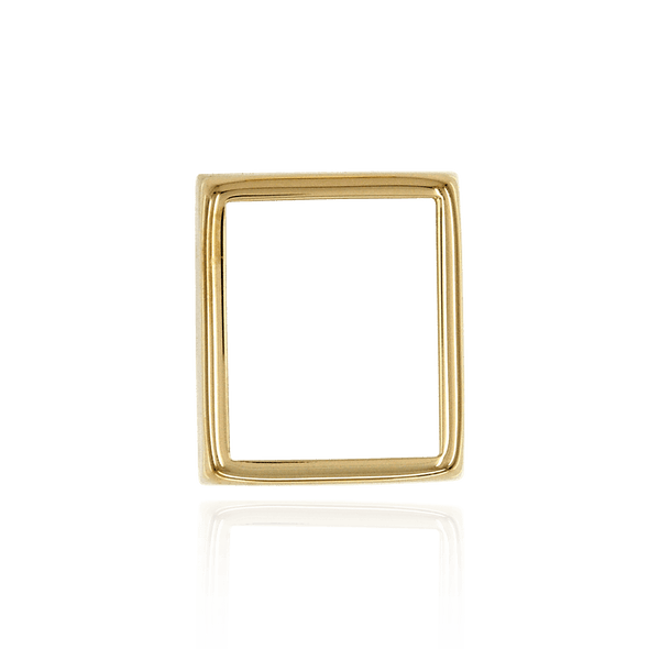 ITI NYC Emerald Shape Cushion Low Bezels in 14K Gold (8.00 x 6.00 mm - 20.00 x 15.00 mm)