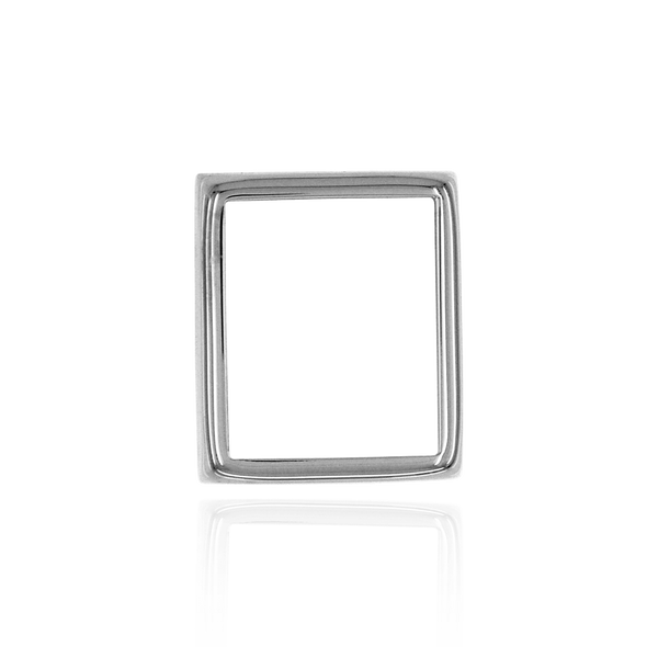 ITI NYC Emerald Shape Cushion Low Bezels in Sterling Silver (8.00 x 6.00 mm - 20.00 x 15.00 mm)