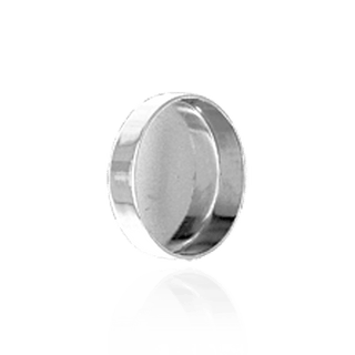 ITI NYC Round Low Bezels With Closed Back in Sterling Silver (3.00 mm - 20.00 mm)