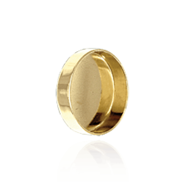ITI NYC Round Low Bezels With Closed Back in 14K Gold (3.00 mm - 20.00 mm)