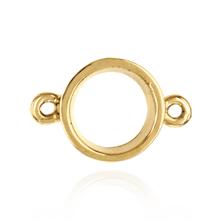 ITI NYC Round Tapered Bezel with Rings in 18K Gold (2.50 mm - 6.50 mm)
