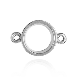 ITI NYC Round Tapered Bezel with Rings in Sterling Silver (2.50 mm - 6.50 mm)