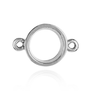 ITI NYC Round Tapered Bezel with Rings in Sterling Silver (2.50 mm - 6.50 mm)