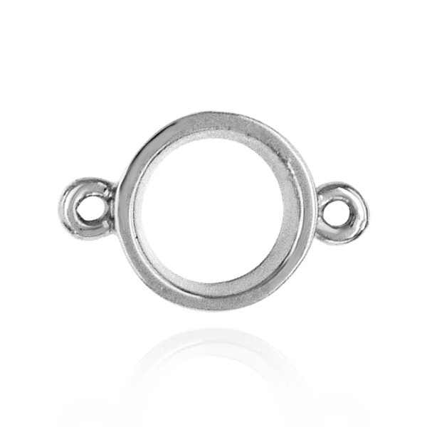 ITI NYC Round Tapered Bezel with Rings in Sterling Silver (2.50 mm - 6.50 mm)
