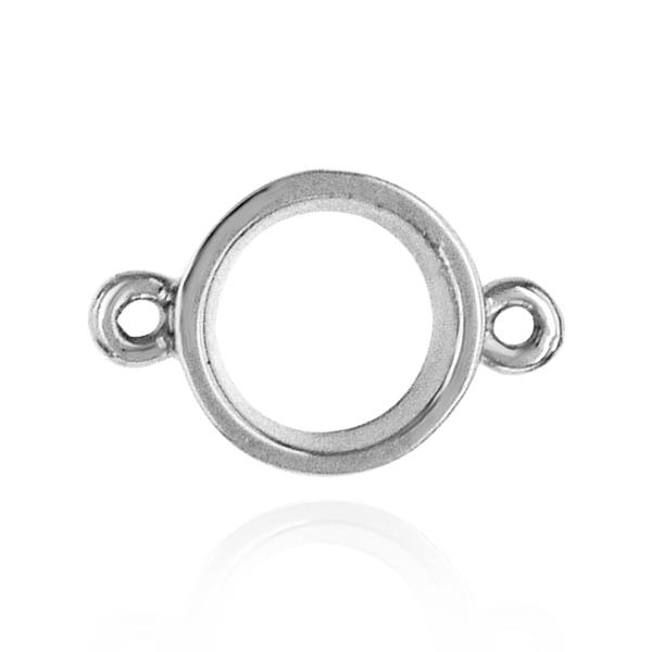 ITI NYC Round Tapered Bezel with Rings in Sterling Silver (2.50 mm - 6.50 mm)