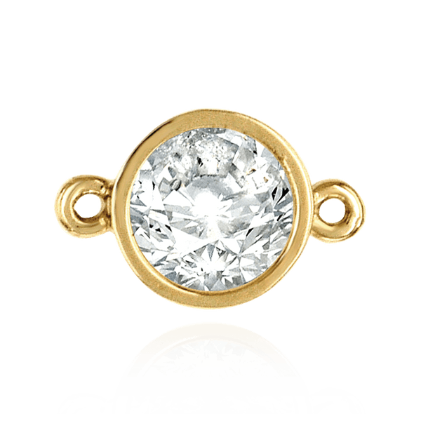 ITI NYC Round Tapered Bezel with Rings in 18K Gold (2.50 mm - 6.50 mm)