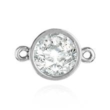 Load image into Gallery viewer, ITI NYC Round Tapered Bezel with Rings in Sterling Silver (2.50 mm - 6.50 mm)
