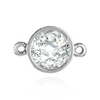 ITI NYC Round Tapered Bezel with Rings in Sterling Silver (2.50 mm - 6.50 mm)