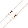 Diamond Cut Broadway Bead Anklet in 14K Rose Gold