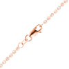 Diamond Cut Broadway Bead Necklace in 14K Rose Gold