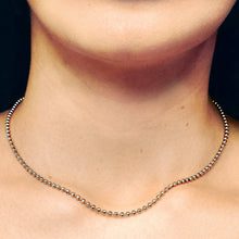 Load image into Gallery viewer, Broadway Bead Chain Necklace in Sterling Silver
