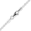 Diamond Cut Broadway Bead Bracelet in 14K White Gold