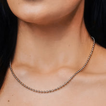 Load image into Gallery viewer, Broadway Bead Chain Necklace in Sterling Silver
