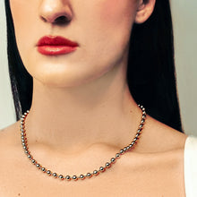 Load image into Gallery viewer, Broadway Bead Chain Necklace in Sterling Silver
