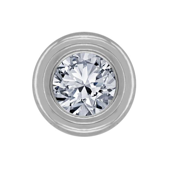 ITI NYC Round Wide Base Bezels in Sterling Silver (4.00 mm - 6.50 mm)