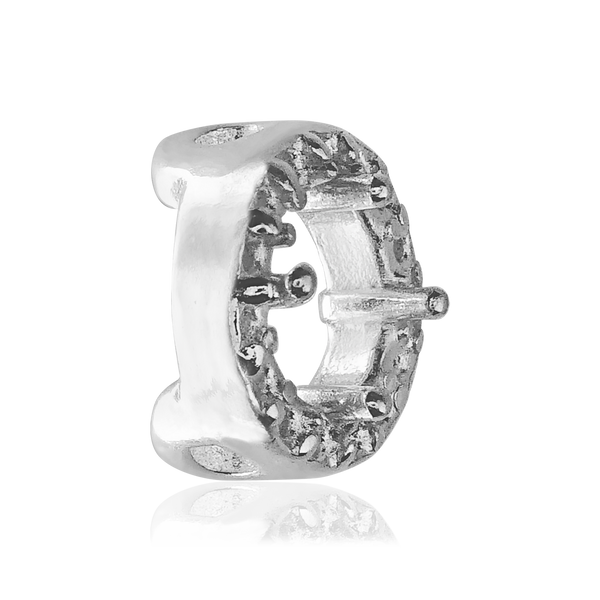 ITI NYC Round Four Prong Halo Slider in Sterling Silver (3.40 mm - 6.50 mm)