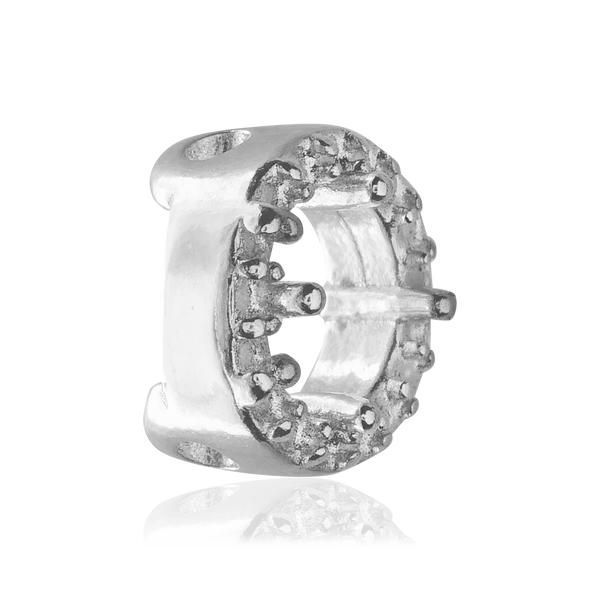 ITI NYC Round Four Prong Halo Slider in Sterling Silver (3.40 mm - 6.50 mm)