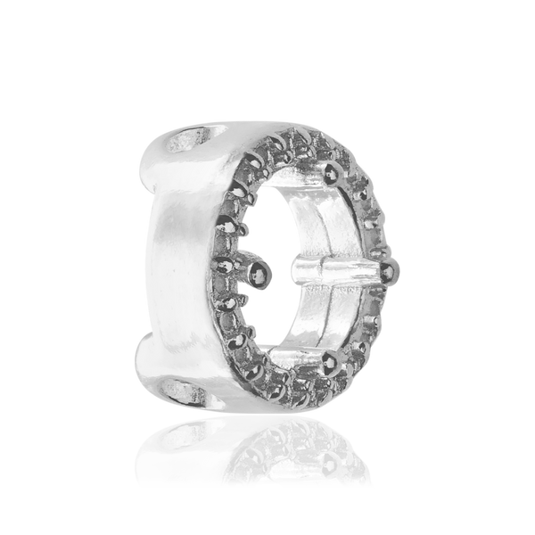 ITI NYC Round Four Prong Halo Slider in Sterling Silver (3.40 mm - 6.50 mm)