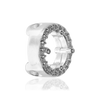 ITI NYC Round Four Prong Halo Slider in Sterling Silver (3.40 mm - 6.50 mm)