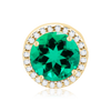 ITI NYC Round Four Prong Halo Slider in 14K Gold (3.40 mm - 6.50 mm)