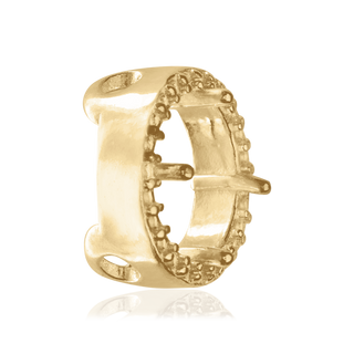 ITI NYC Round Four Prong Halo Slider in 14K Gold (3.40 mm - 6.50 mm)