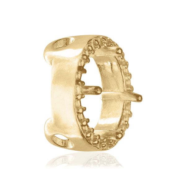 ITI NYC Round Four Prong Halo Slider in 14K Gold (3.40 mm - 6.50 mm)