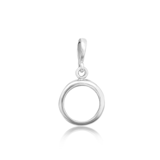 ITI NYC Round Back-Set Bezel Pendant in Sterling Silver (5.00 mm - 8.00 mm)