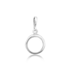 ITI NYC Round Back-Set Bezel Pendant in Sterling Silver (5.00 mm - 8.00 mm)