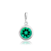 ITI NYC Round Back-Set Bezel Pendant in Sterling Silver (5.00 mm - 8.00 mm)