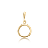 ITI NYC Round Back-Set Bezel Pendant in 14K Gold (5.00 mm - 8.00 mm)