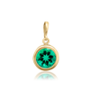 ITI NYC Round Back-Set Bezel Pendant in 14K Gold (5.00 mm - 8.00 mm)