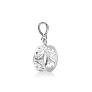 ITI NYC Round Back-Set Bezel Pendant in Sterling Silver (5.00 mm - 8.00 mm)