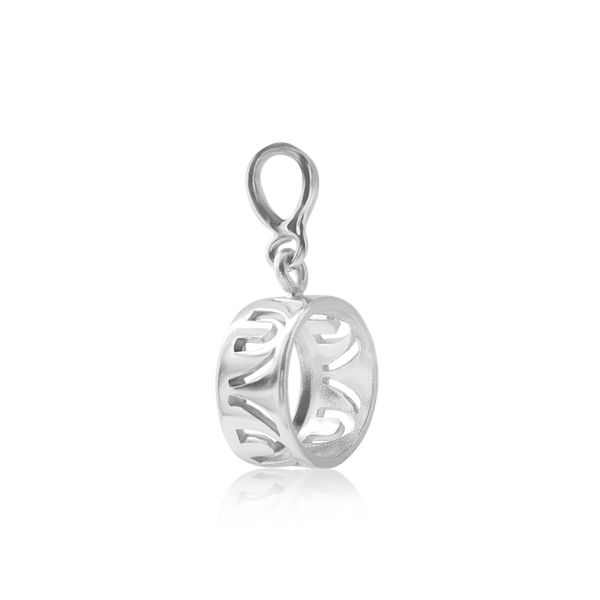 ITI NYC Round Back-Set Bezel Pendant in Sterling Silver (5.00 mm - 8.00 mm)