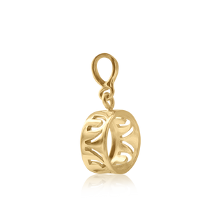 ITI NYC Round Back-Set Bezel Pendant in 14K Gold (5.00 mm - 8.00 mm)