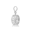 ITI NYC Round Back-Set Bezel Pendant in Sterling Silver (5.00 mm - 8.00 mm)