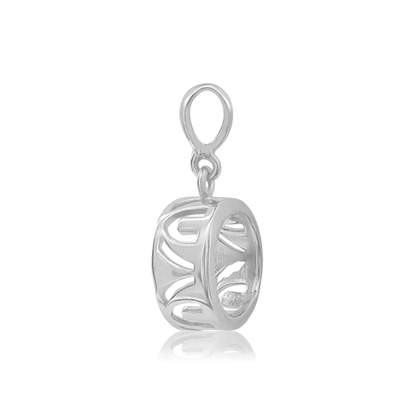 ITI NYC Round Back-Set Bezel Pendant in Sterling Silver (5.00 mm - 8.00 mm)