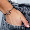 Ship's Wheel Bracelet Top in Sterling Silver (30 x 24mm)