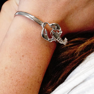 Large Lobster Bracelet Top in Sterling Silver (38 x 23mm)