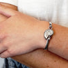 Nautilus/Conch Shell Bracelet Top in Sterling Silver (30 x 19mm)