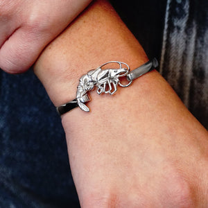 Shrimp Bracelet Top in Sterling Silver (31 x 21mm)