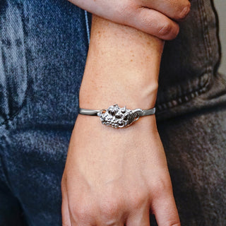 Cornucopia Bracelet Top in Sterling Silver (33 x 18mm)