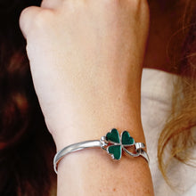 Load image into Gallery viewer, Shamrock Bracelet Top in Sterling Silver (28 x 20mm)
