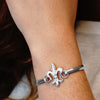 Fleur de Lis Bracelet Top in Sterling Silver (29 x 28mm)