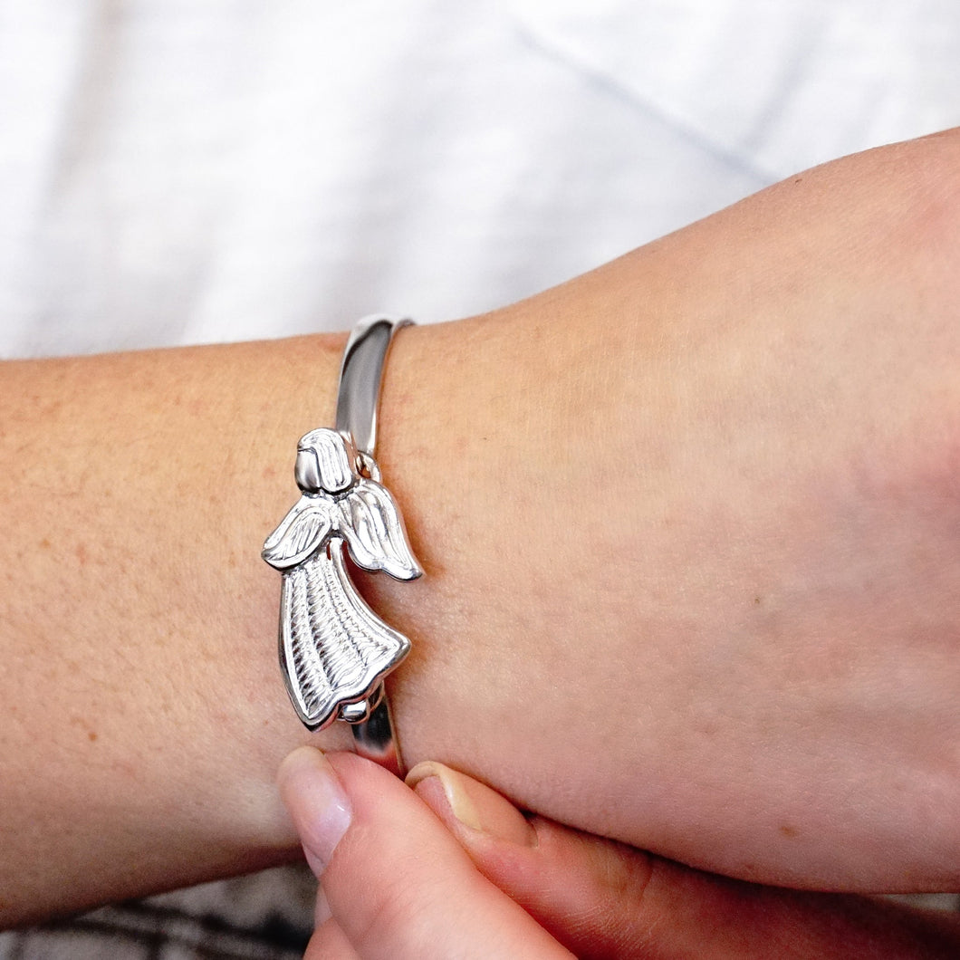 Angel Bracelet Top in Sterling Silver (32 x 20mm)